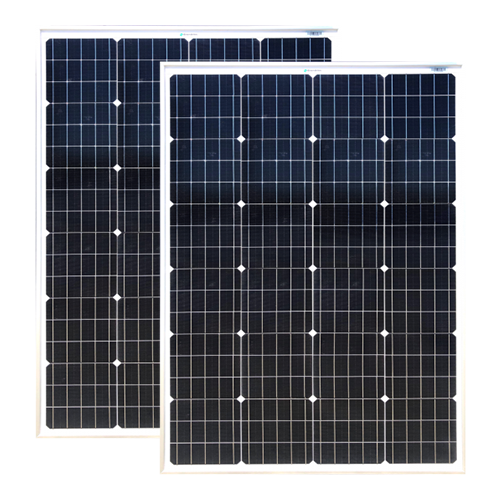 Enerdrive 2 x 150W Squat Fixed Solar Panel, Twin Pack