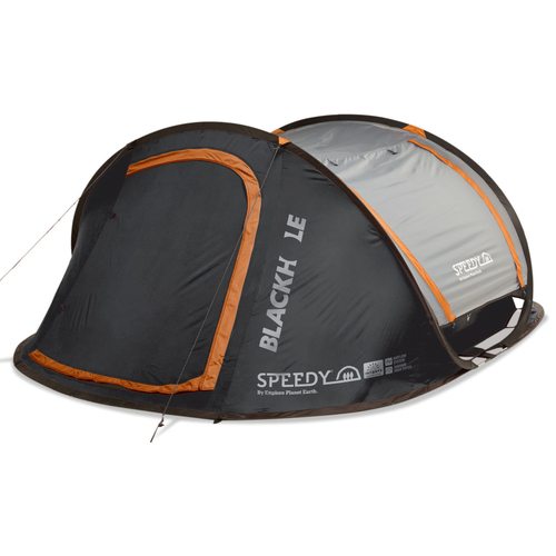 Explore Planet Earth Speedy Blackhole 4 Person Pop Up Tent with LED Lights