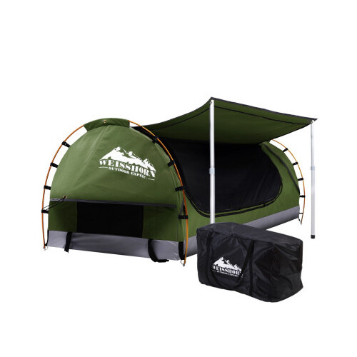 Weisshorn Celadon Double Swag with 7cm Mattress