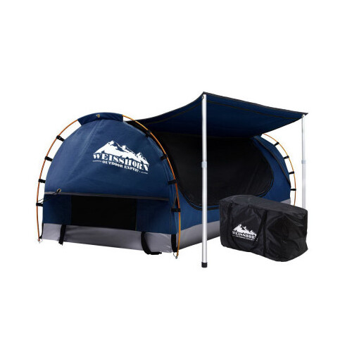 Weisshorn Dark Blue Double Swag with 7cm Mattress