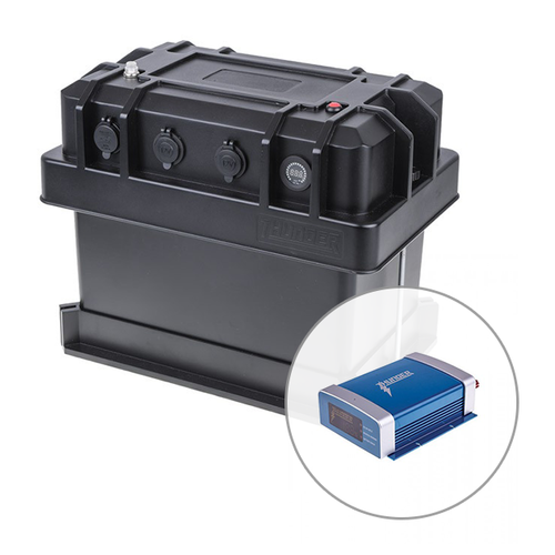 Thunder Heavy Duty Battery Box + 20 AMP DC-DC Charger