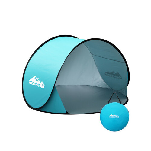 Weisshorn Blue 3 Person Pop Up Beach Tent