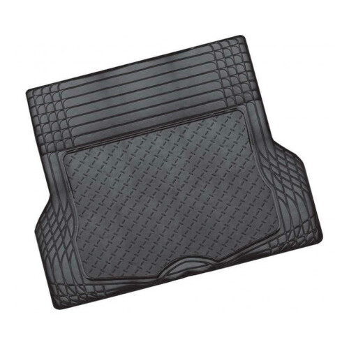 DZ Aluminium Look 1-Piece Black Rubber Boot Mat