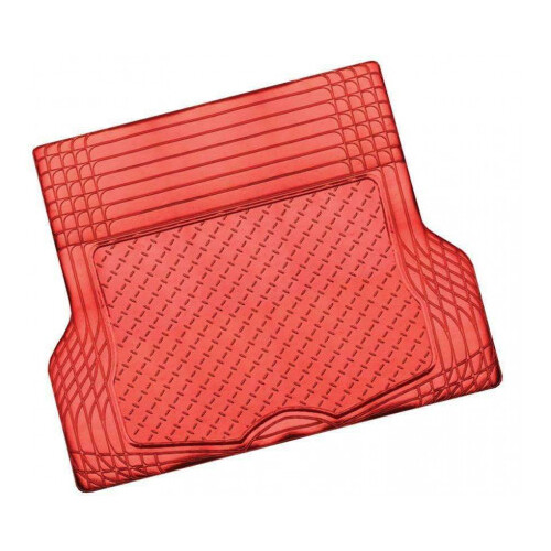 DZ Aluminium Look 1-Piece Red Rubber Boot Mat