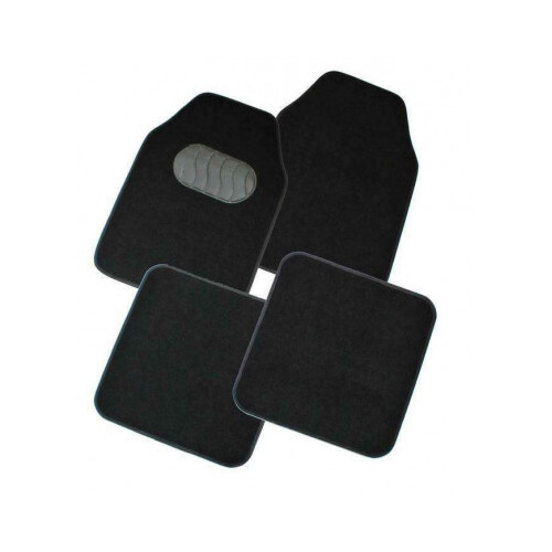 DZ Mercury 4-Piece Black Carpet Car Mat