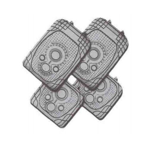 DZ Spectrum 4-Piece Grey Rubber Car Mat