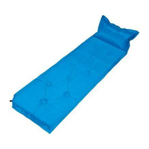 Trailblazer 9-Points Self-Inflatable Blue Air Mattress with Pillow