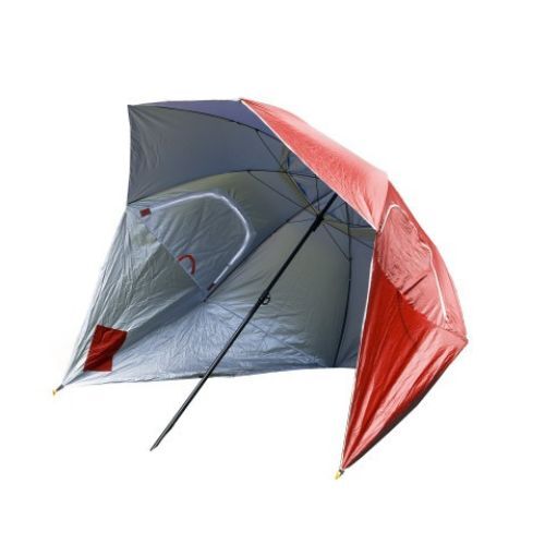 Havana Outdoors 2.4m Beach Umbrella Red