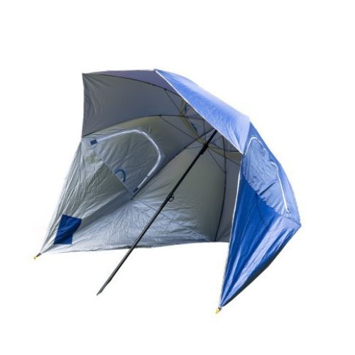 Havana Outdoors 2.4m Beach Umbrella Blue