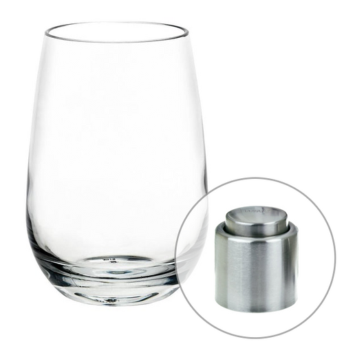 D-Still 480ml Stemless Unbreakable Wine Glass, Set of 4